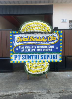 Papan Bunga Duka di Sidorejo Kidul